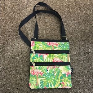 Flamingo Print Crossbody Bag
